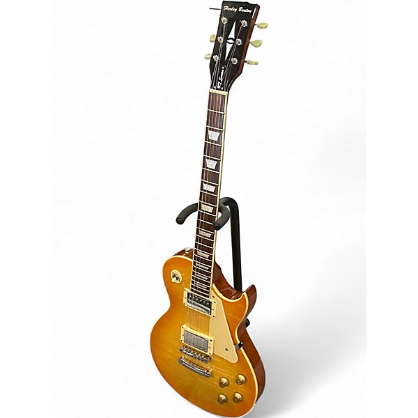Used Harley Benton V7 SERIES Honey Burst Solid Body Electric Guitar