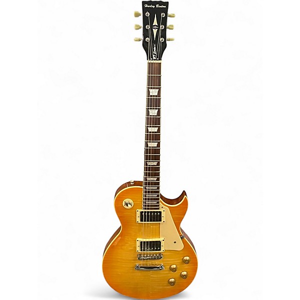 Used Harley Benton V7 SERIES Honey Burst Solid Body Electric Guitar