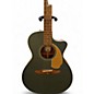 Used Fender Newporter Player Green Acoustic Electric Guitar