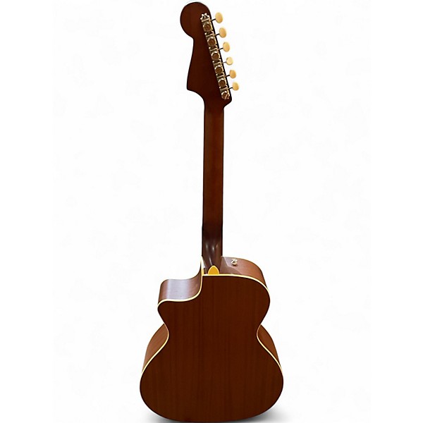 Used Fender Newporter Player Green Acoustic Electric Guitar