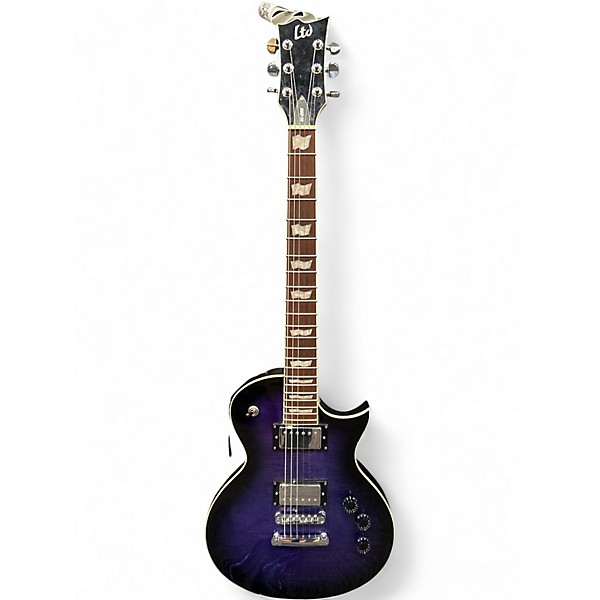 Used ESP LTD EC256FM Trans Purple Solid Body Electric Guitar