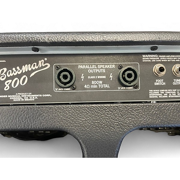 Used Fender BASSMAN 800 Bass Amp Head