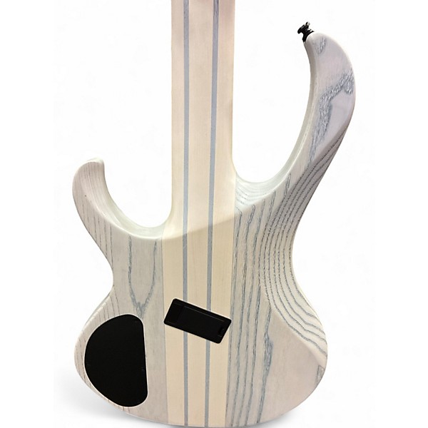 Used 2025 Ibanez BTB865MS TRANSPARENT WHITE FLAT Electric Bass Guitar