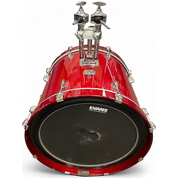 Used Yamaha 5 Piece Stage Custom Candy Apple Red Drum Kit
