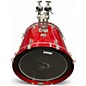 Used Yamaha 5 Piece Stage Custom Candy Apple Red Drum Kit