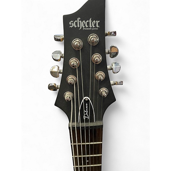 Used Schecter Guitar Research C8 DELUXE Black Solid Body Electric Guitar
