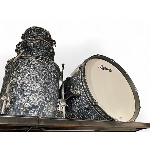 Used Ludwig 4 Piece NeuSonic Blue Pearl Drum Kit