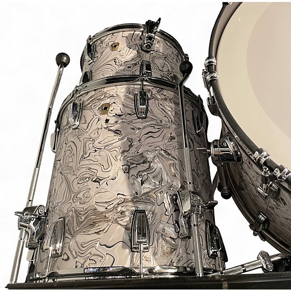 Used Ludwig 3 Piece Classic Maple WHITE MOSAIC Drum Kit