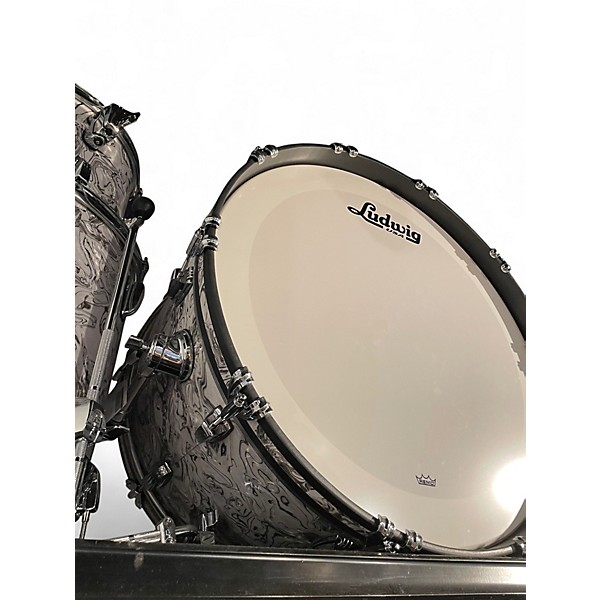 Used Ludwig 3 Piece Classic Maple WHITE MOSAIC Drum Kit
