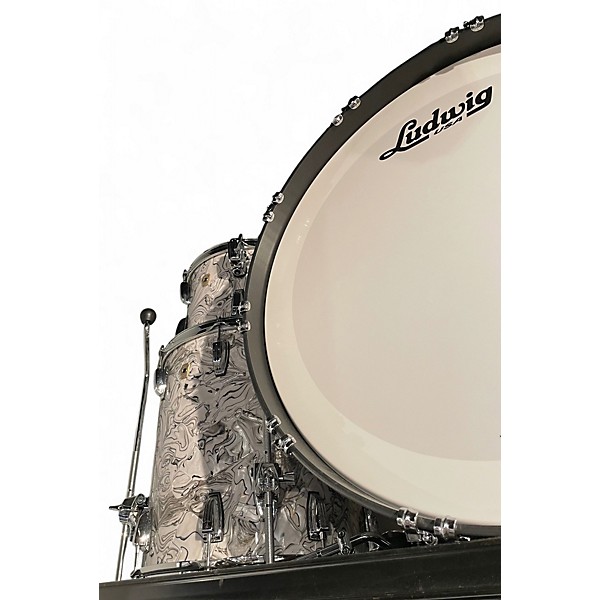 Used Ludwig 3 Piece Classic Maple WHITE MOSAIC Drum Kit