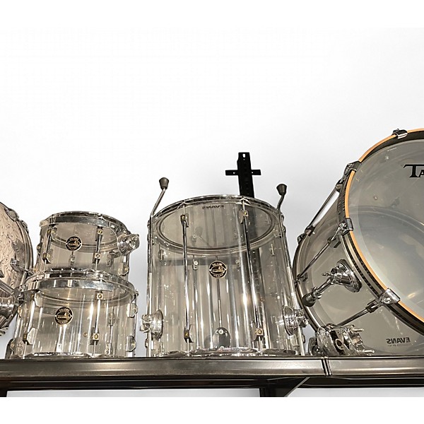 Used TAMBURO 4 Piece Acrylic Volume Series Clear Drum Kit