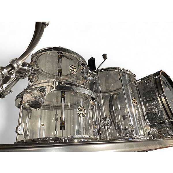 Used TAMBURO 4 Piece Acrylic Volume Series Clear Drum Kit