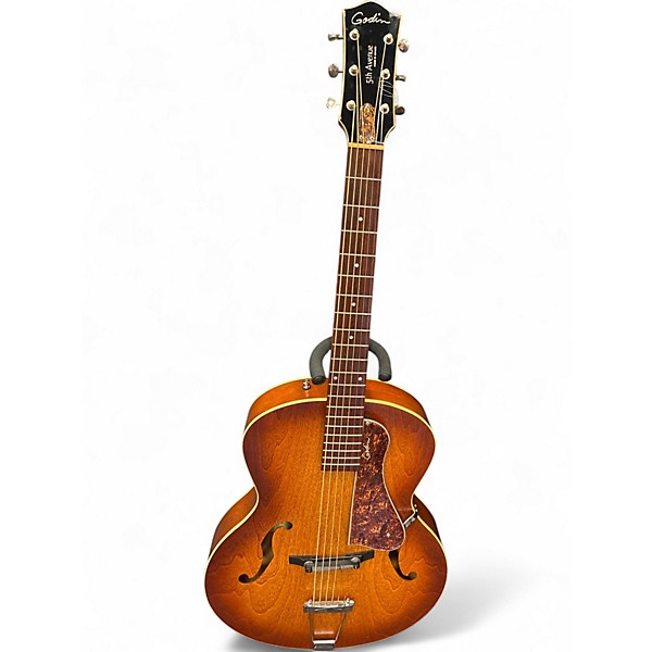 Used Godin 5th Avenue Kingpin Cognac Burst Acoustic Guitar