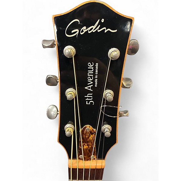 Used Godin 5th Avenue Kingpin Cognac Burst Acoustic Guitar
