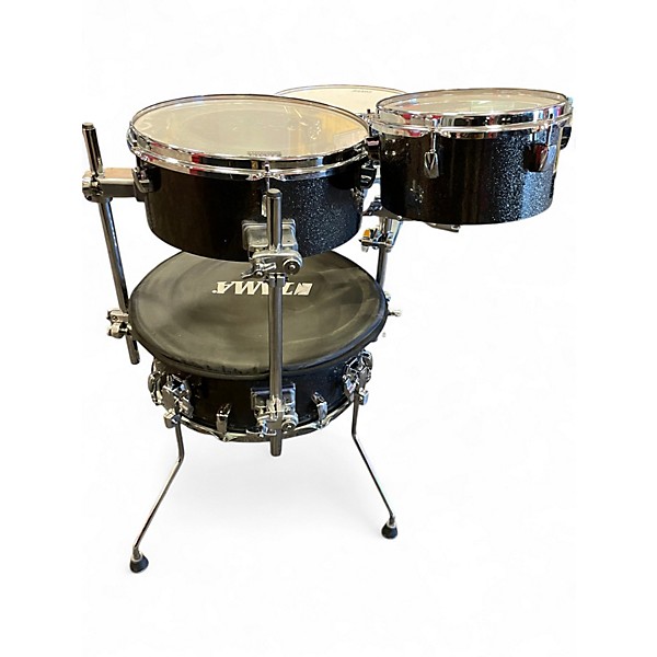 Used TAMA 4 Piece cocktail-Jam Midnight Gold Sparkle Drum Kit