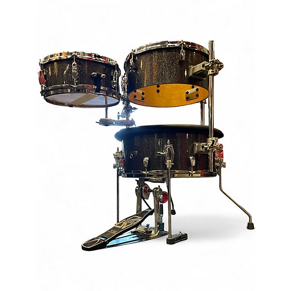 Used TAMA 4 Piece cocktail-Jam Midnight Gold Sparkle Drum Kit