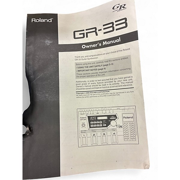 Used Roland GR33 Effect Processor