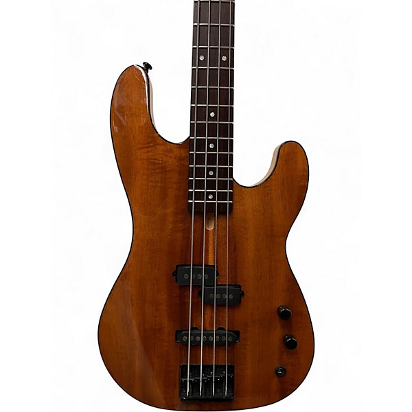 Used Schecter Guitar Research MA4 Michael Anthony Signature Koa Electric Bass Guitar