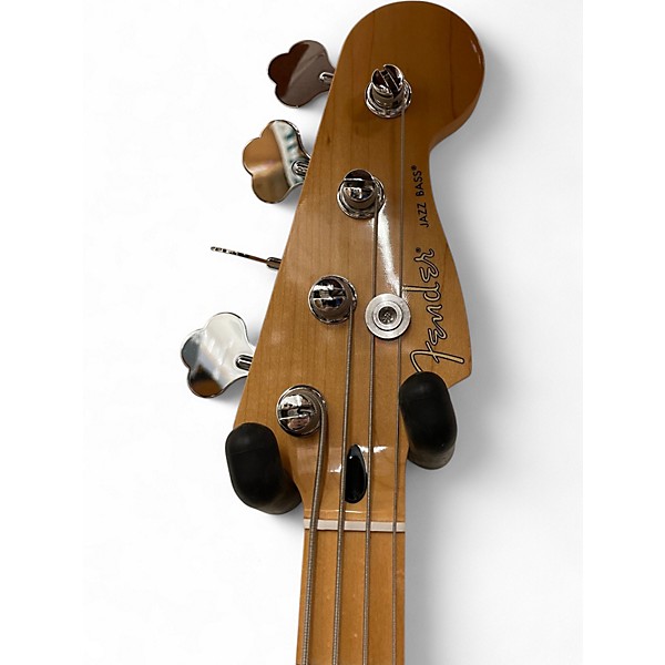 Used Fender Player Jazz Bass Plus Top Blue Burst Electric Bass Guitar