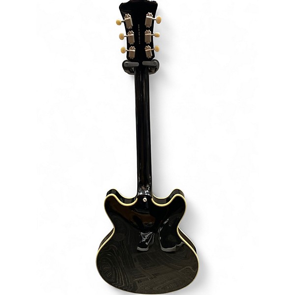 Used D'Angelico EX-SS Black Hollow Body Electric Guitar