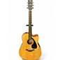 Used Yamaha FGX800C Natural Acoustic Electric Guitar thumbnail