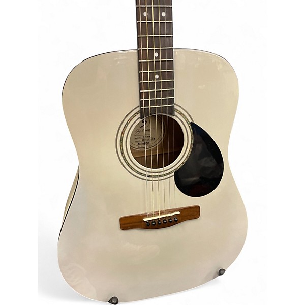 Used Greg Bennett Design by Samick D1 Pearl White Acoustic Guitar