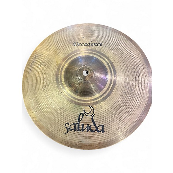 Used Saluda 14in DECADENCE HI HAT PAIR Cymbal