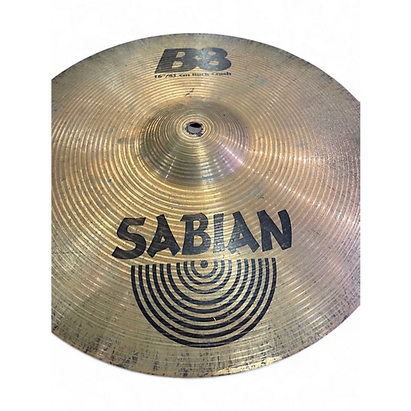 Used SABIAN 16in B8 Rock Crash Cymbal