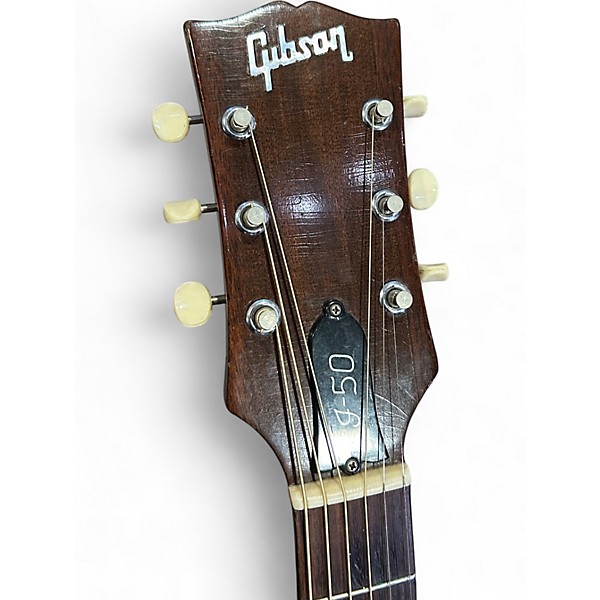 Vintage 1960s Gibson j-50 Natural Acoustic Guitar