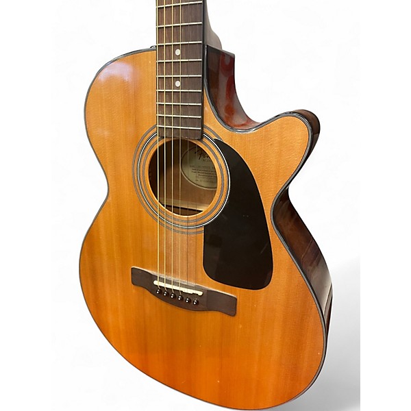 Used Fender GC140SCE Grand Concert Natural Acoustic Electric Guitar