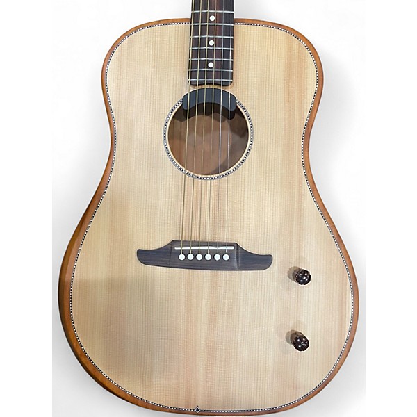 Used Fender Highway Dreadnought Natural Acoustic Electric Guitar