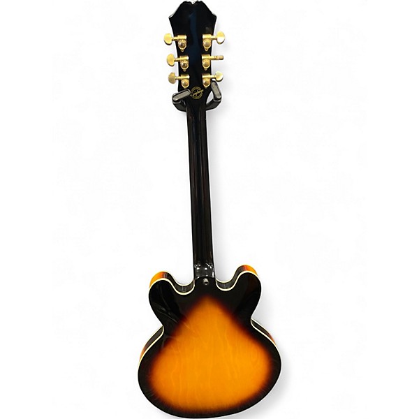 Used Epiphone Dot Deluxe 2 Color Sunburst Hollow Body Electric Guitar