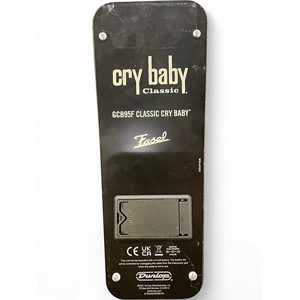 Used Dunlop GCB95F Crybaby Classic Wah With Fasel Inductor Effect Pedal