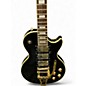 Used Epiphone LES PAUL CUSTOM 3 PICKUP BLACK Solid Body Electric Guitar