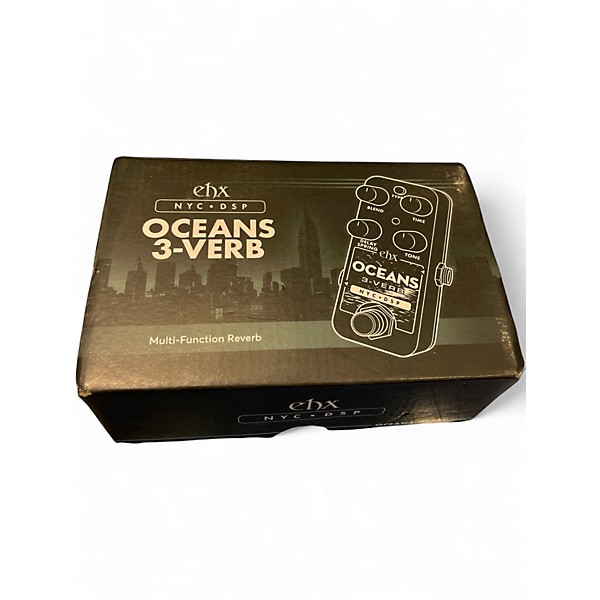 Used Electro-Harmonix OCEANS 3-VERB Effect Pedal