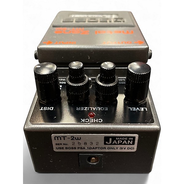 Used BOSS MT2W Metal Zone Waza Craft Effect Pedal