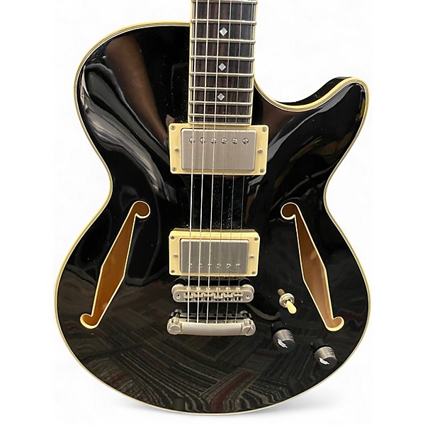 Used D'Angelico ExcEL SS TOUR COLLECTION Black Hollow Body Electric Guitar