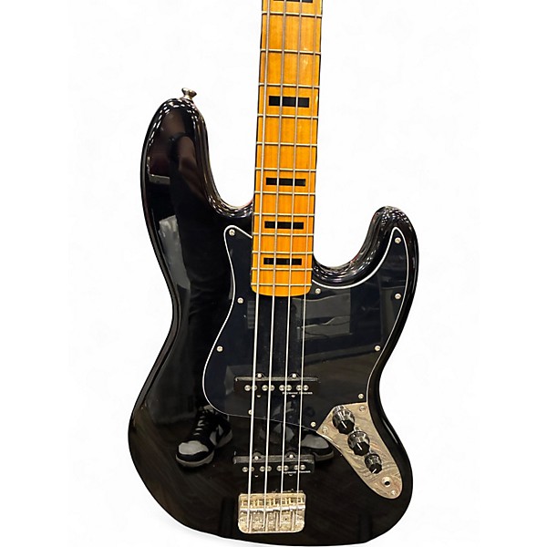 Used Squier Classic Vibe 70s Jazz Bass Black Electric Bass Guitar