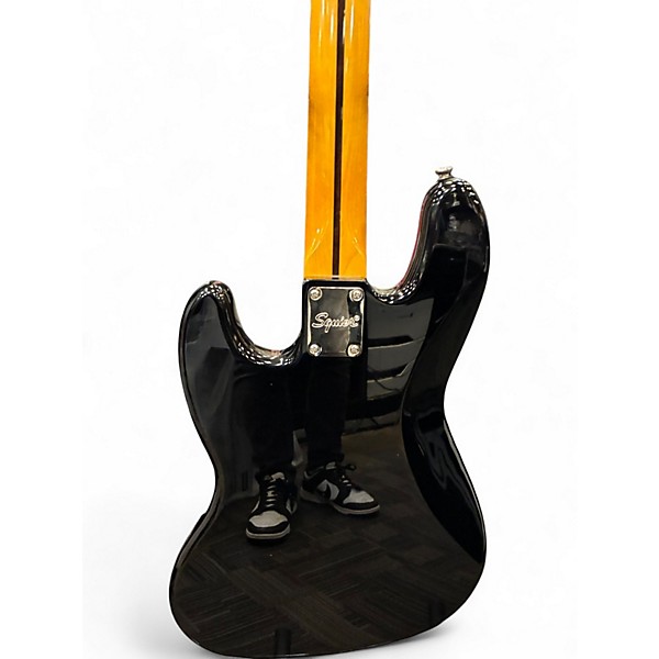 Used Squier Classic Vibe 70s Jazz Bass Black Electric Bass Guitar
