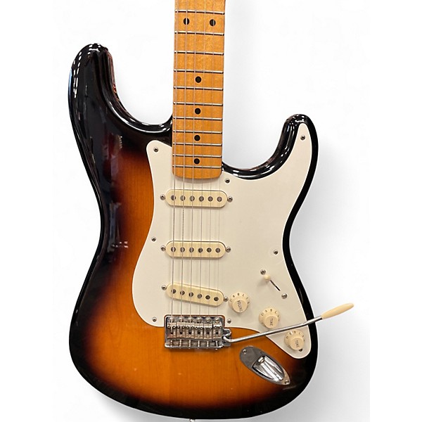 Used Fender 1950S Stratocaster 2 Color Sunburst Solid Body Electric Guitar