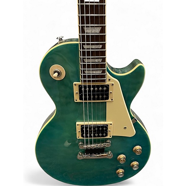 Used Epiphone Les Paul Standard 60's Quilt Top Translucent Blue Solid Body Electric Guitar