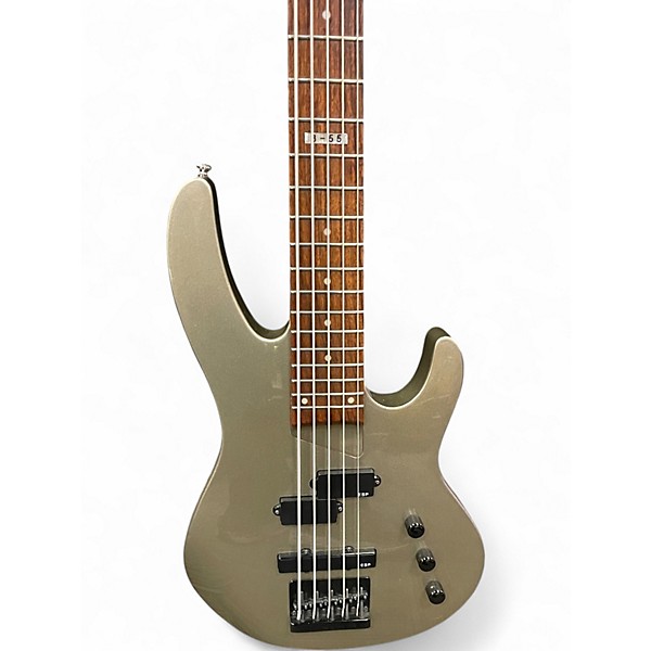 Used ESP LTD B55 Titanium Electric Bass Guitar