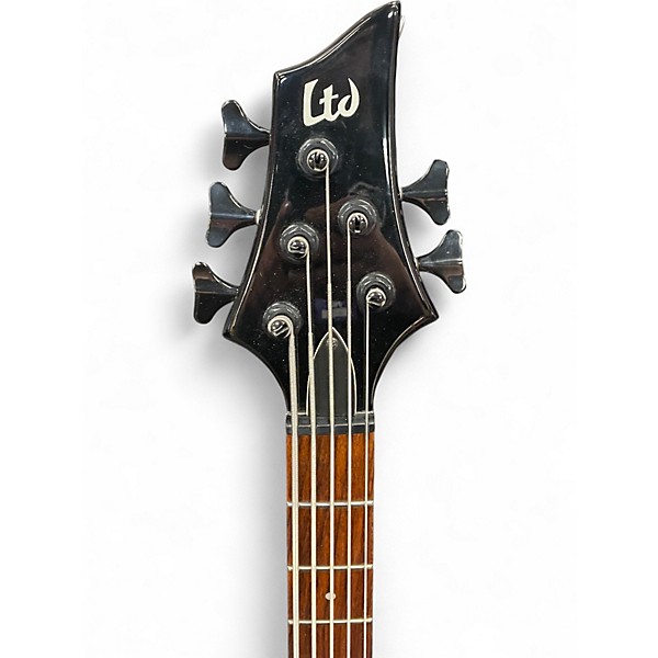 Used ESP LTD B55 Titanium Electric Bass Guitar