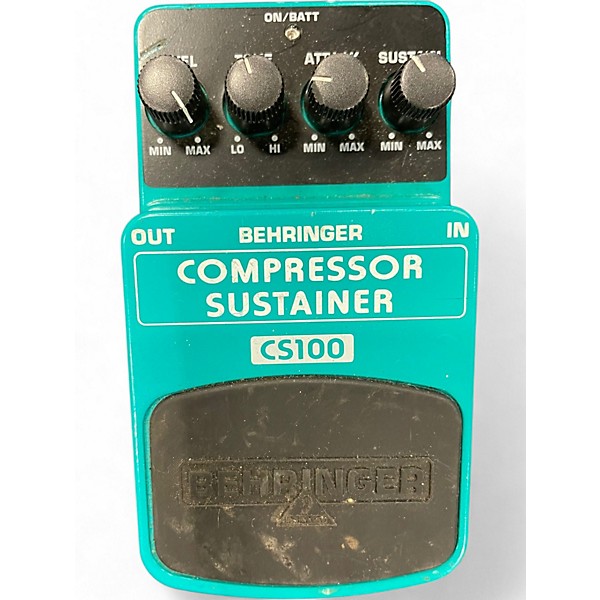 Used Behringer CS100 Compressor Sustainer Effect Pedal