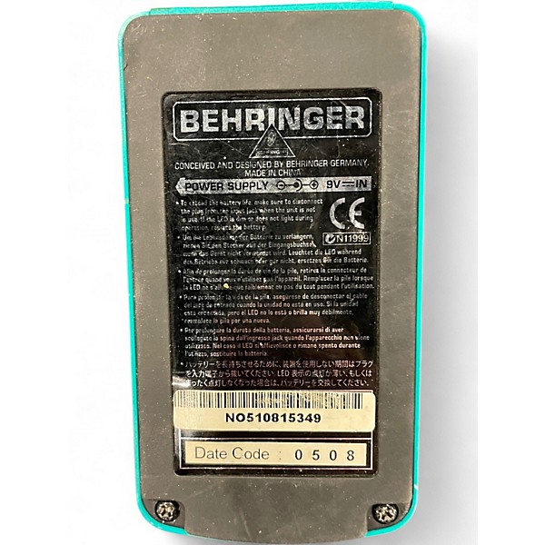 Used Behringer CS100 Compressor Sustainer Effect Pedal