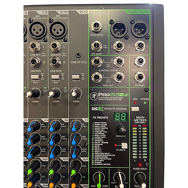 Used Mackie ProFX12v3 Unpowered Mixer