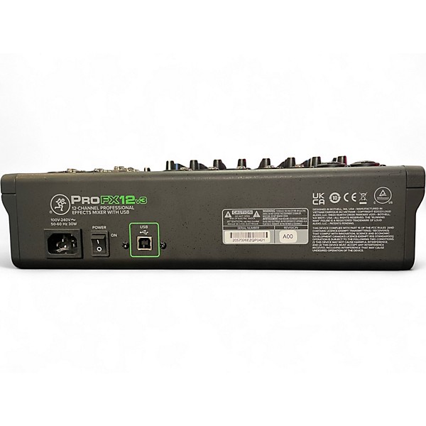 Used Mackie ProFX12v3 Unpowered Mixer