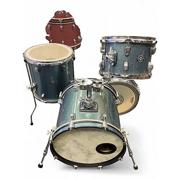 Used Ludwig 4 Piece Breakbeats By Questlove Metallic Aqua Marine Drum Kit