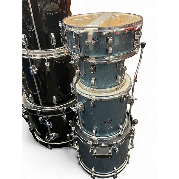 Used Ludwig 4 Piece Breakbeats By Questlove Metallic Aqua Marine Drum Kit