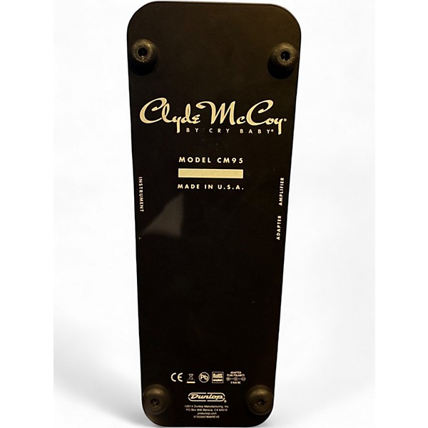 Used Dunlop CM95 Clyde McCoy Cry Baby Wah Effect Pedal